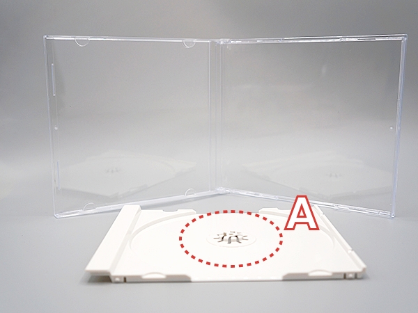 [バラ] KS-109・111 ジュエルケース / 1枚収納 / 10mm / 白 / 200枚入