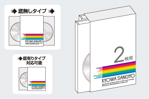 DVD用BOXパッケージ｜トールケース2枚収納タイプイメージ